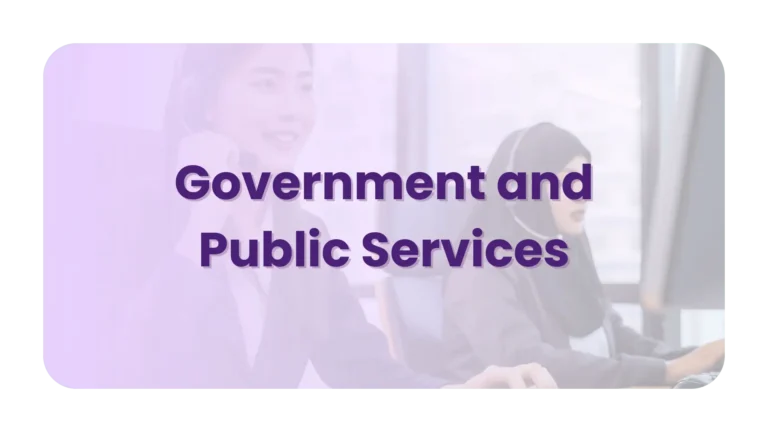 Sector Government and Public Services