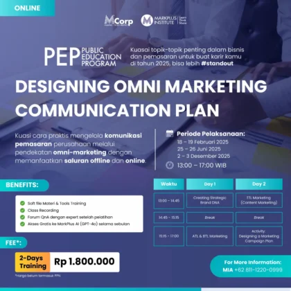 Public Education Program | Designing Omni Marketing Communication Plan