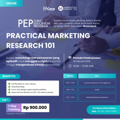 Public Education Program | Practical Marketing Research 101